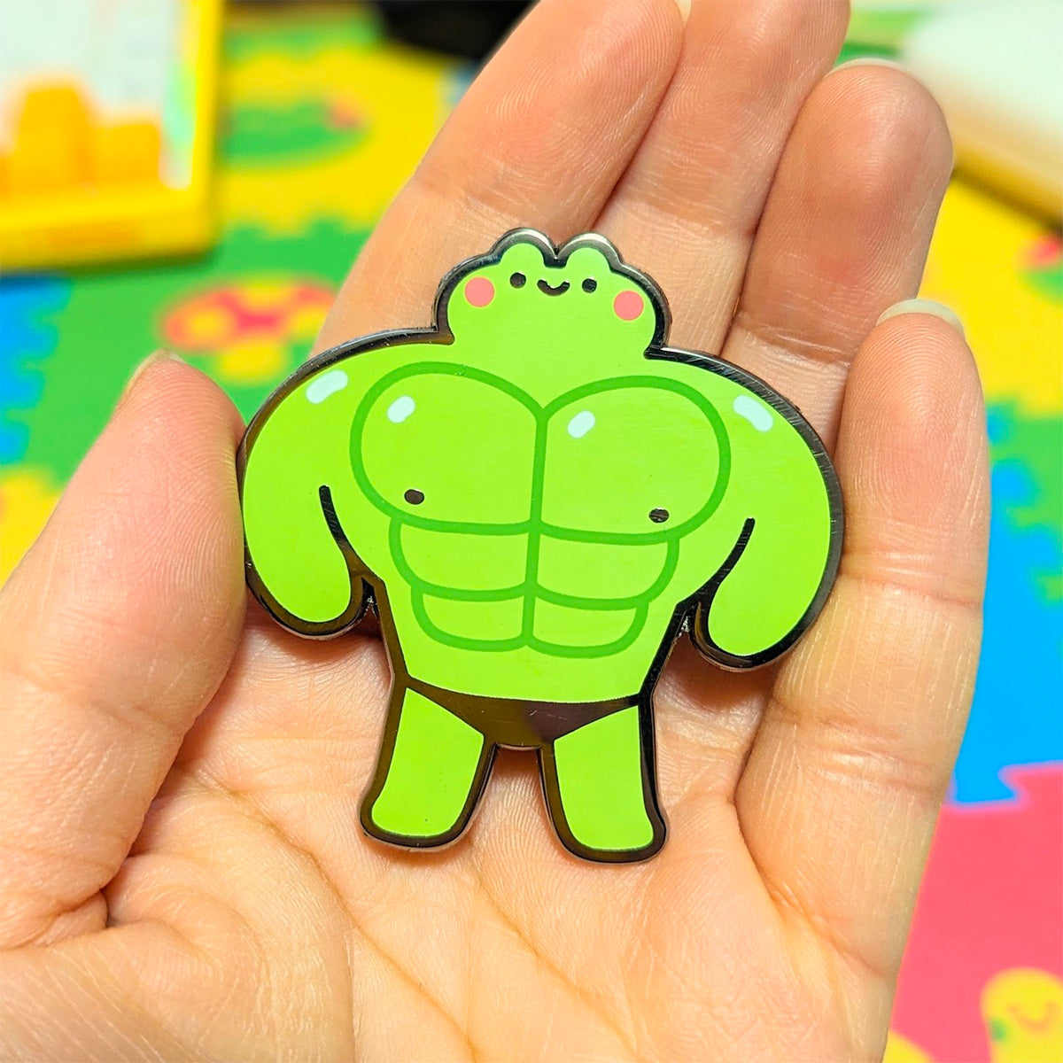 bulking buff frog pin