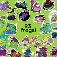 Frog Cult halloween sticker gacha