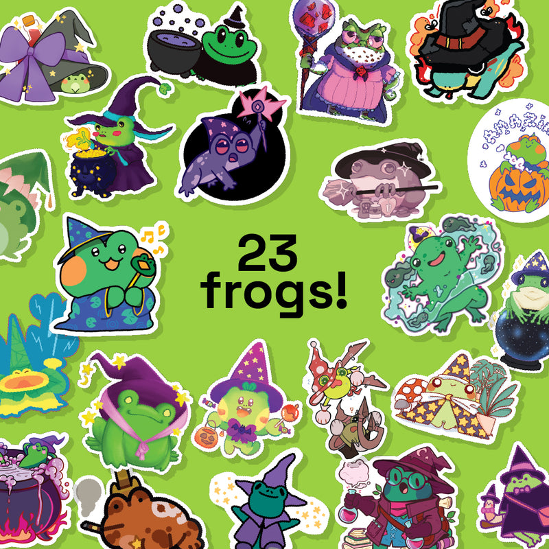 Frog Cult halloween sticker gacha