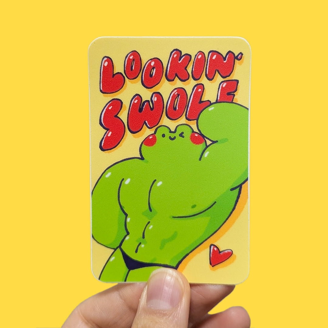 buff frog motivational stickers