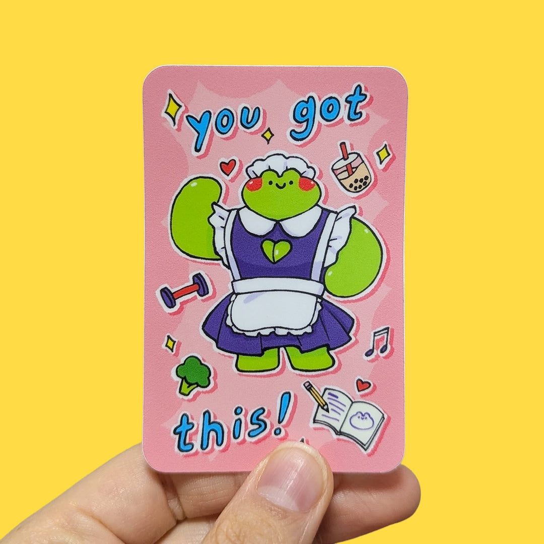 buff frog motivational stickers