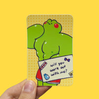 buff frog motivational stickers