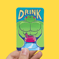 buff frog motivational stickers