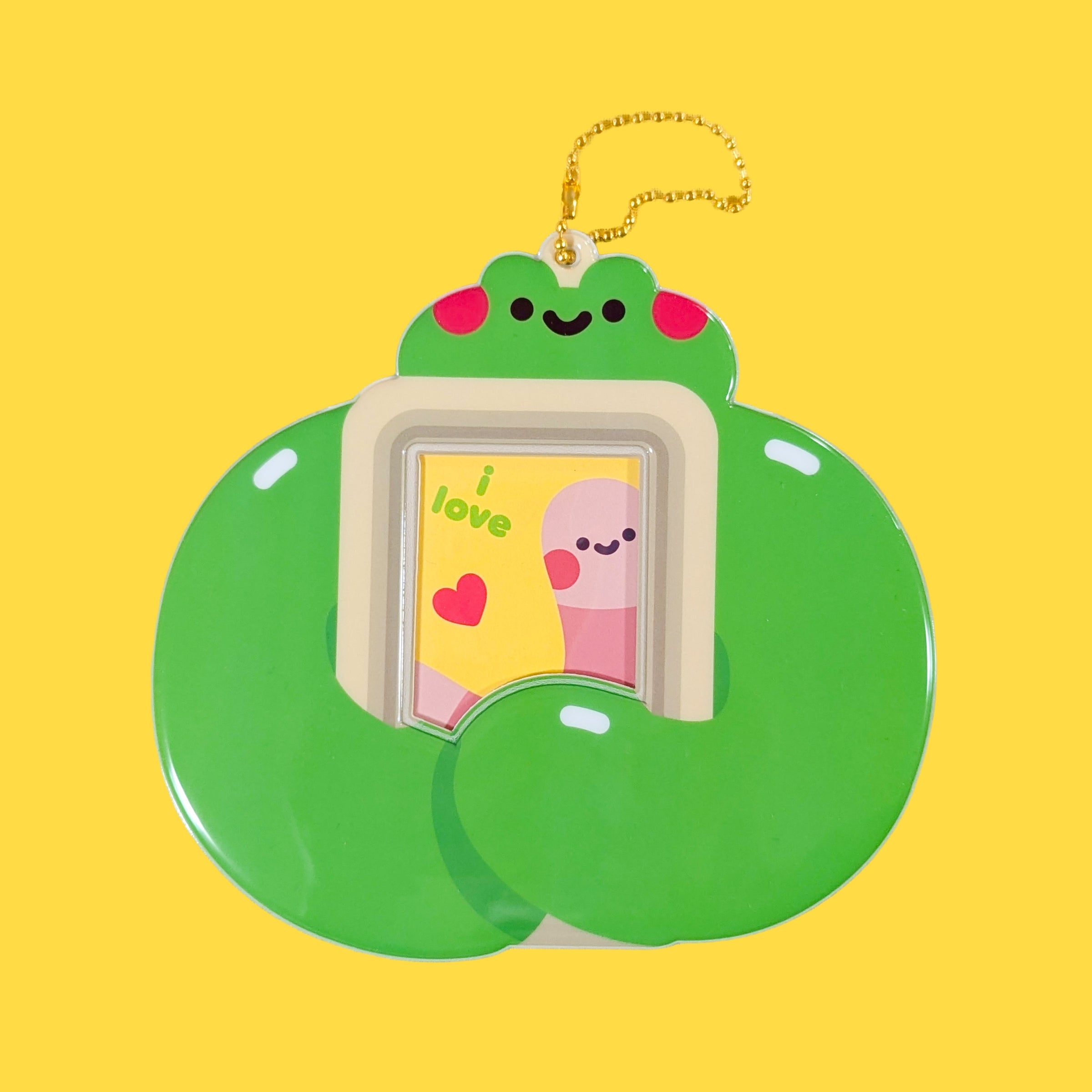 buff frog photocard holder