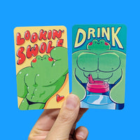 buff frog photocards
