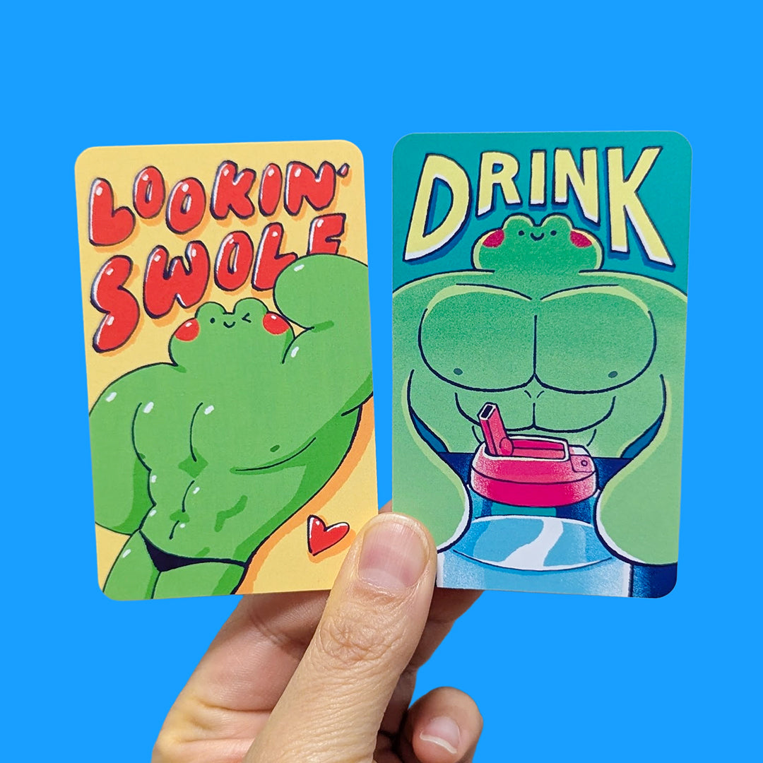 buff frog photocards
