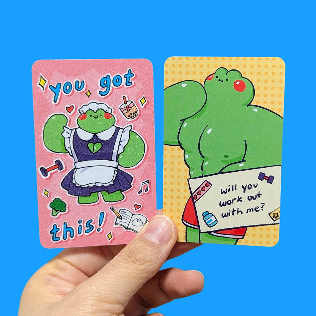 buff frog photocards