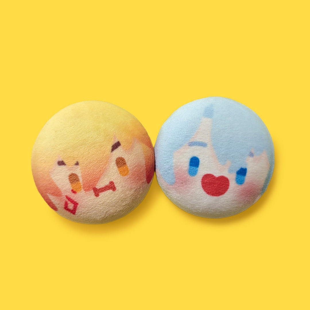 Phainon + Mydei plush buttons