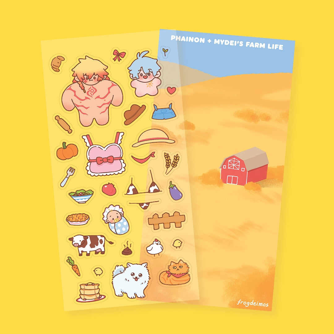Phaidei farm life – dress-up sticker sheet