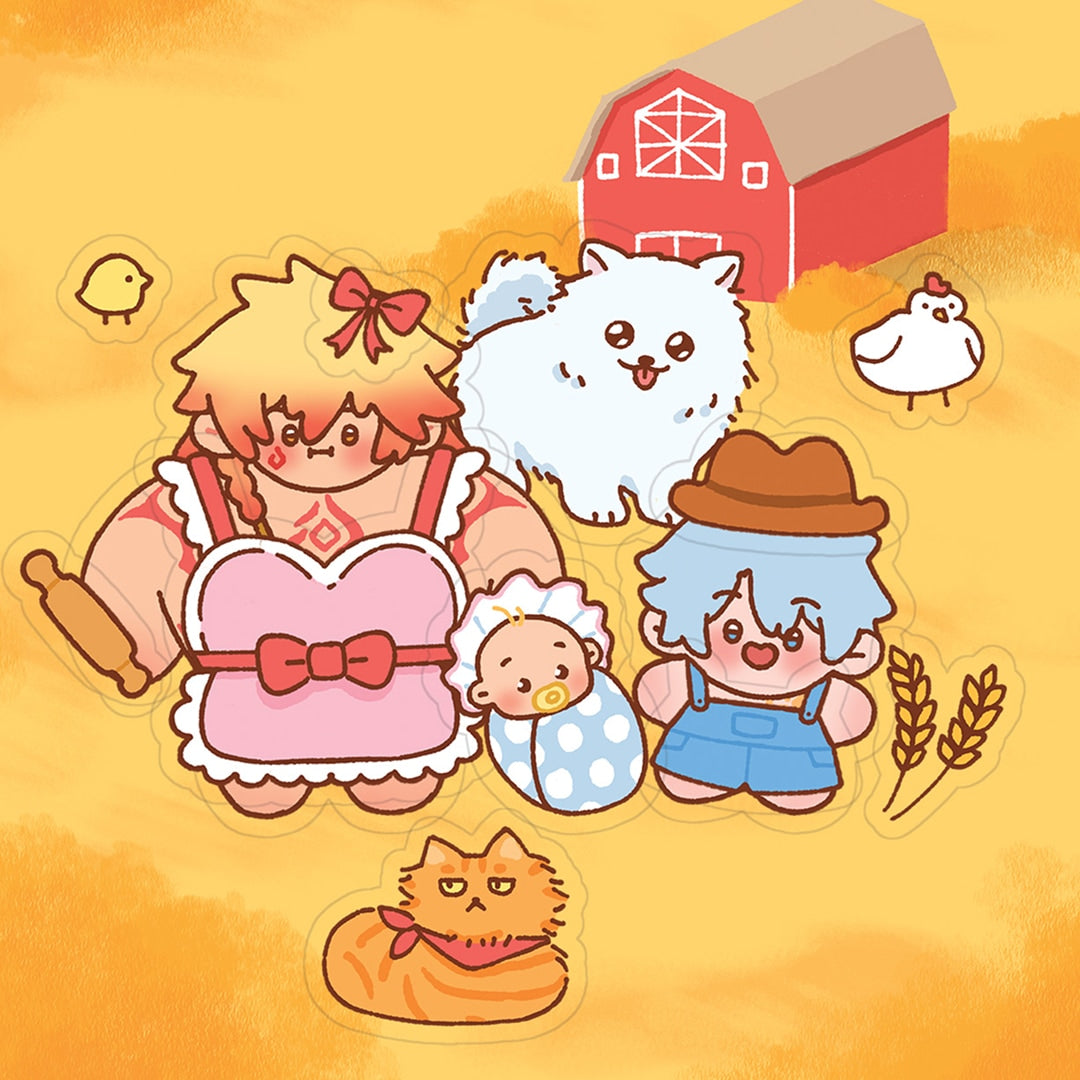 Phaidei farm life – dress-up sticker sheet