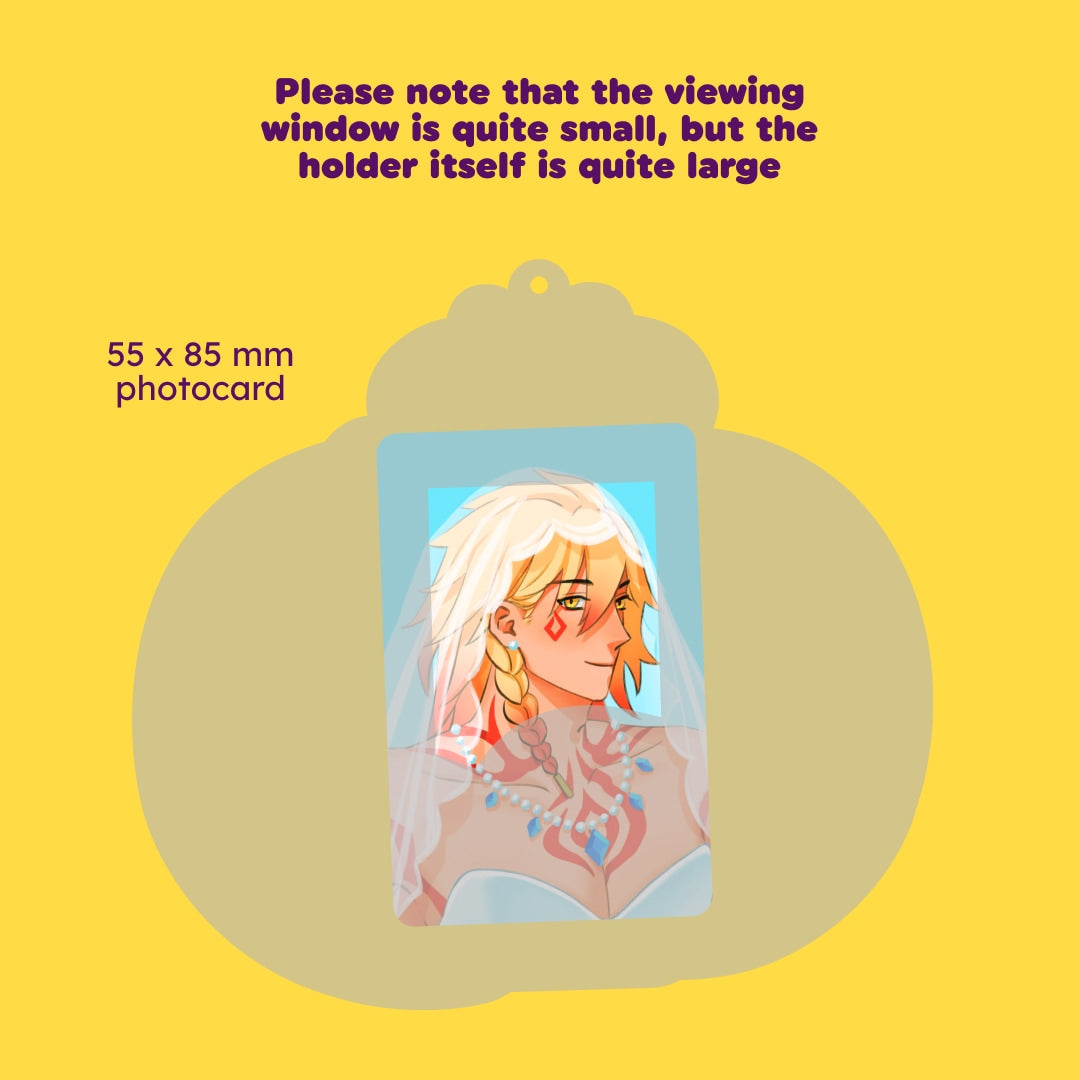 buff frog photocard holder
