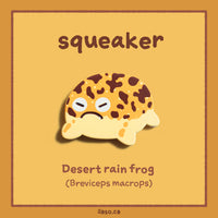 squeaker pin (Desert rain frog)