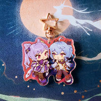 Genshin Impact: Keqing & Ganyu charm