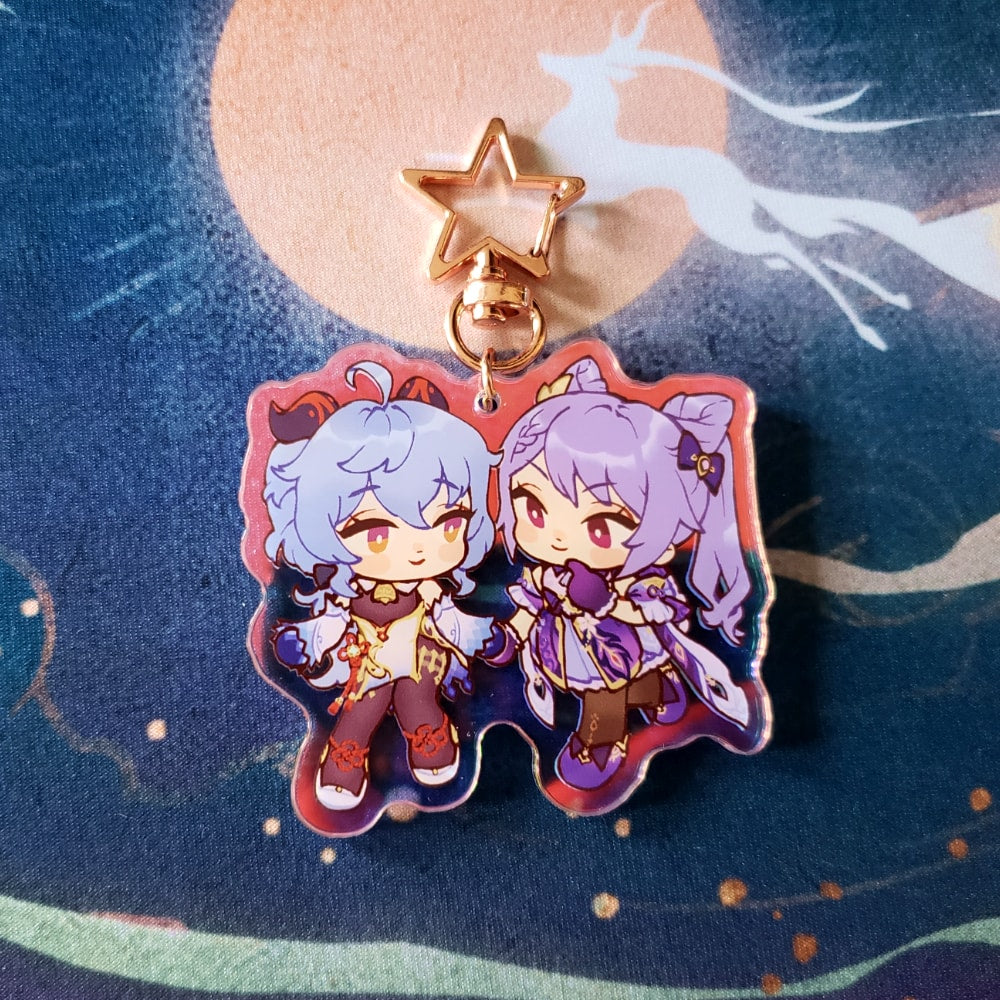 Genshin Impact: Keqing & Ganyu charm