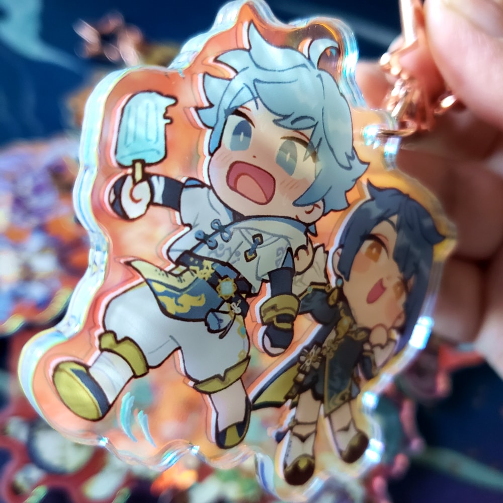 Genshin Impact: Keqing & Ganyu charm