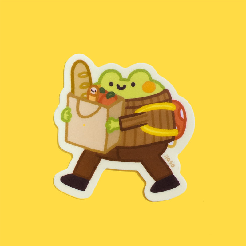 groceries Tom the Frog sticker