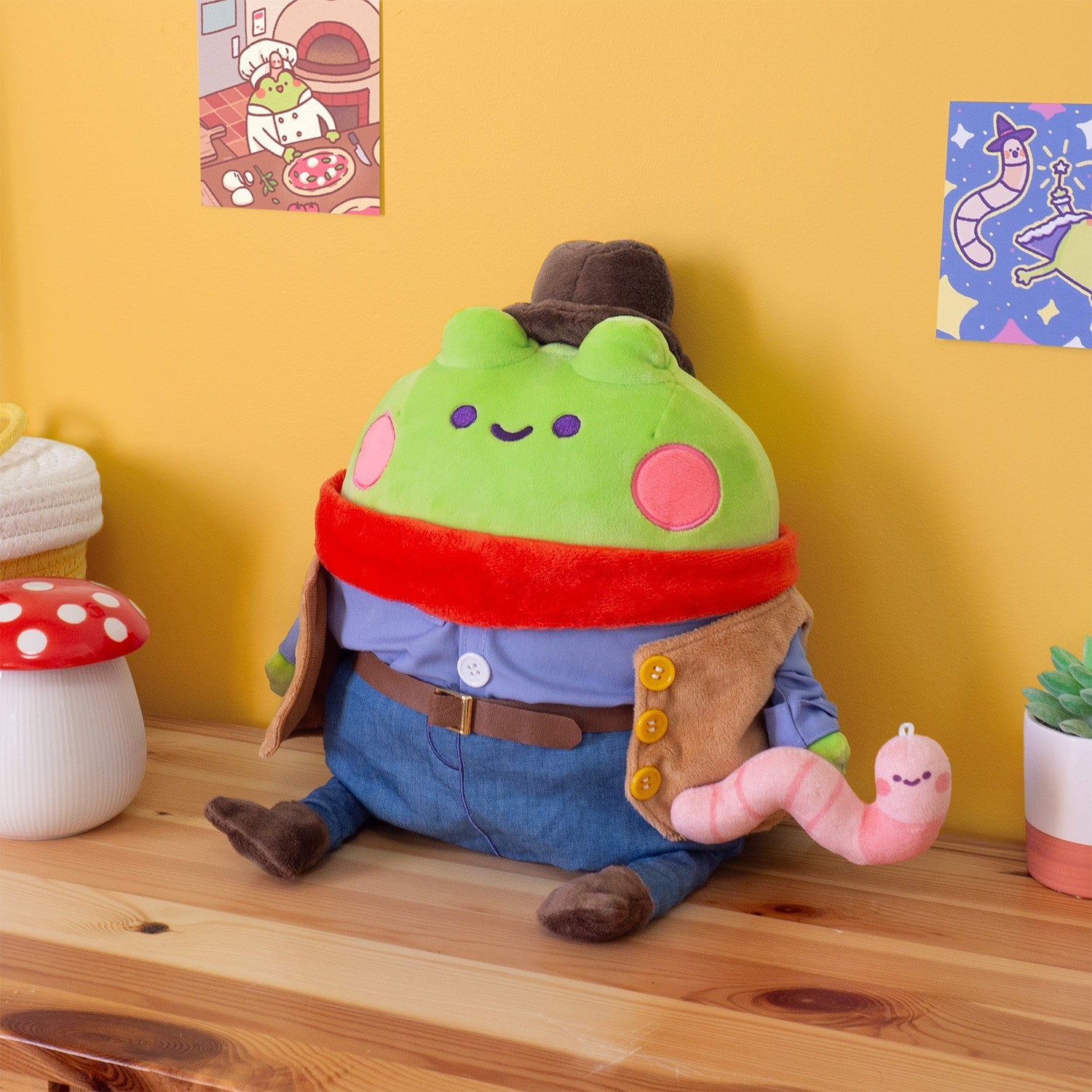 Tom the Frog & Olivia the Worm plushies