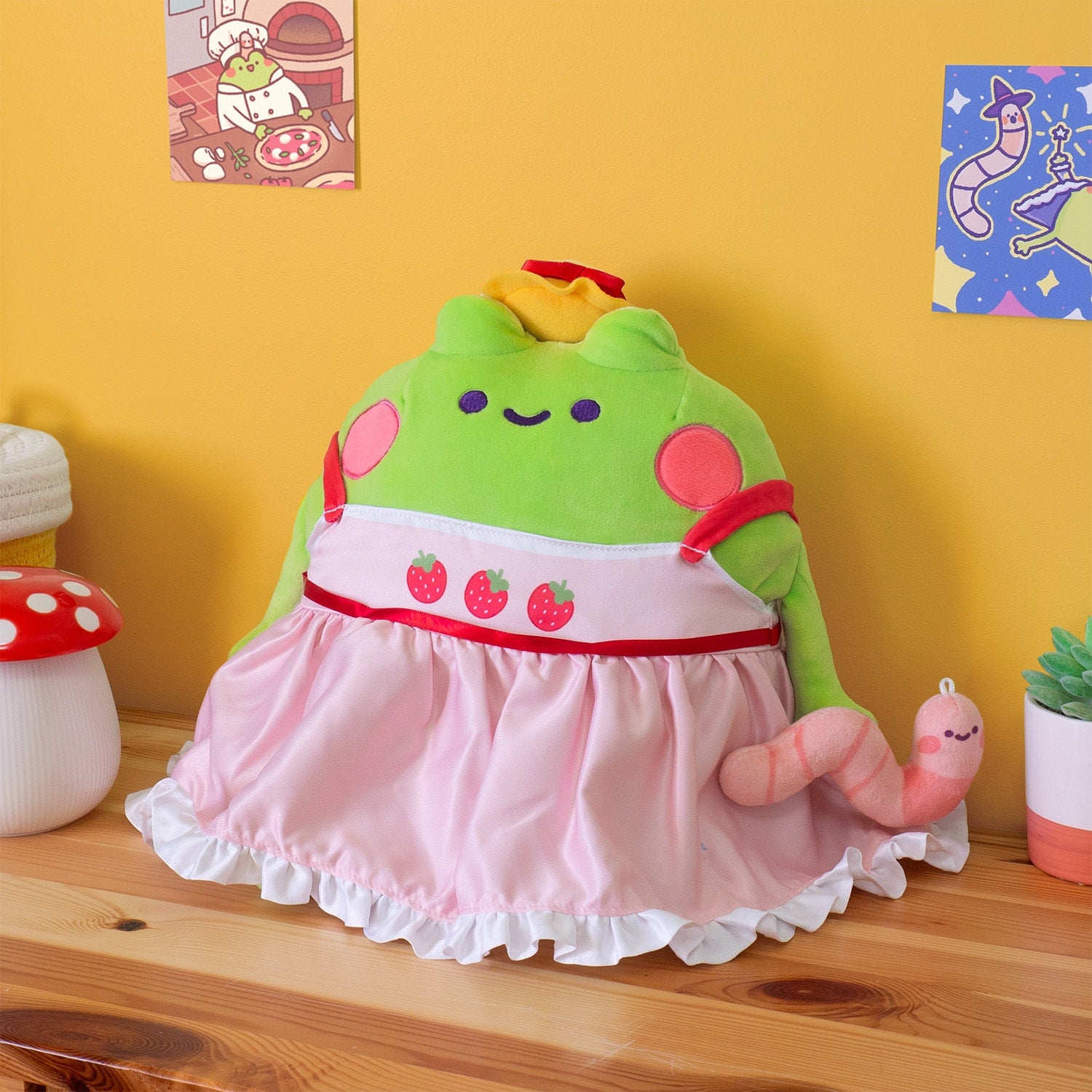 Tom the Frog & Olivia the Worm plushies