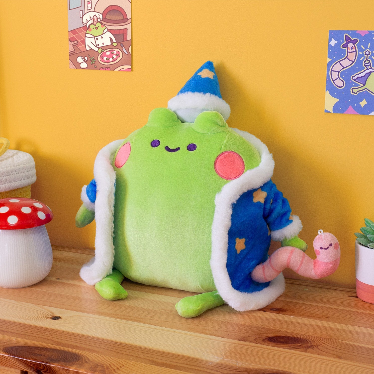 Tom the Frog & Olivia the Worm plushies