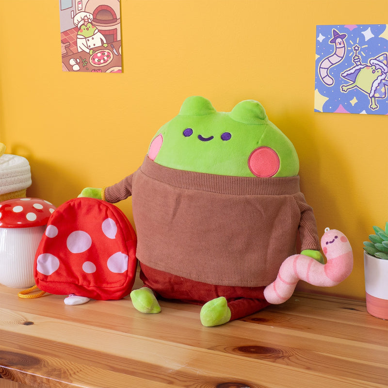 Tom the Frog & Olivia the Worm plushies