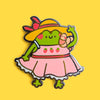 Tom the Frog strawberry picnic pin