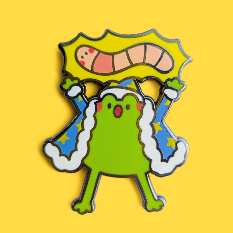 Tom the Frog wizard pin